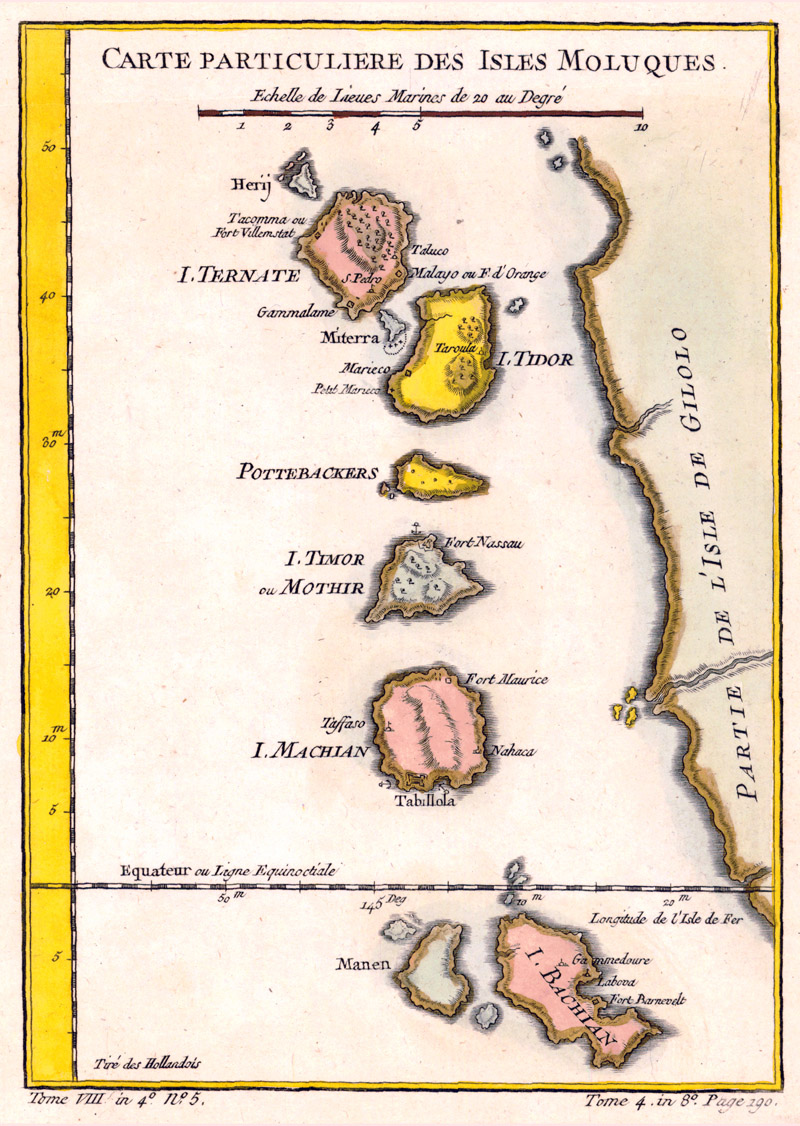 Molukse eilanden 1760 Bellin
